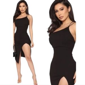NEW One Shoulder Asymmetrical Midi Dress